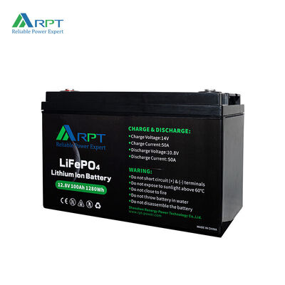 Good price 1280Wh Lithium Ion Rv Battery RPT 12V 100Ah LiFePO4 Battery online